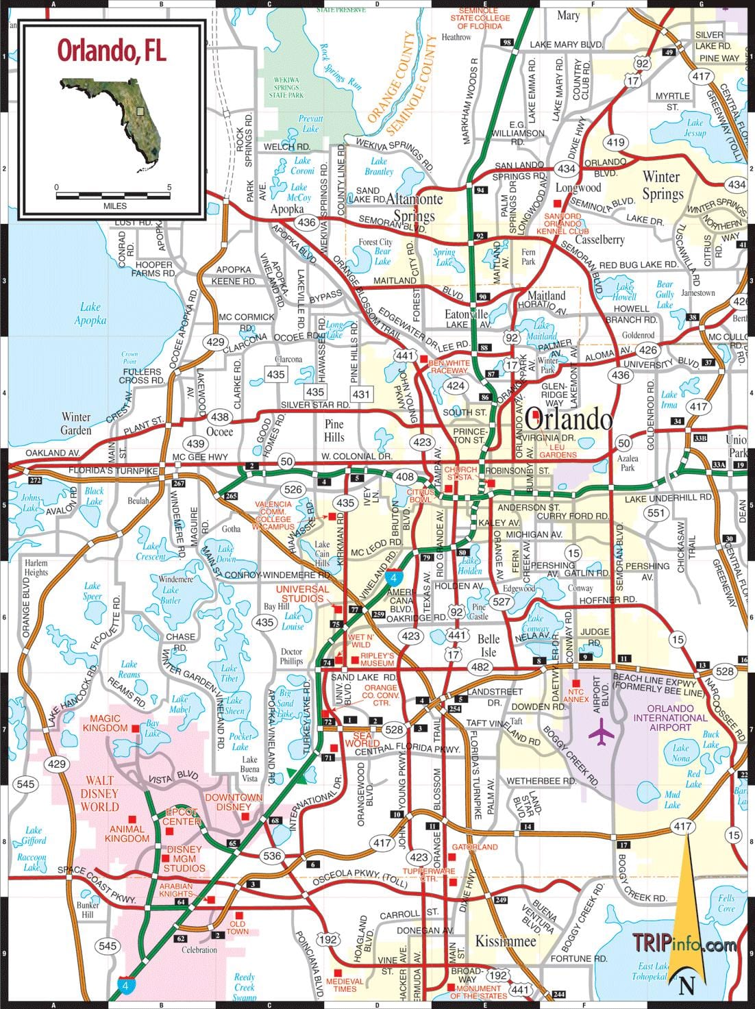 საგზაო რუკა Orlando
