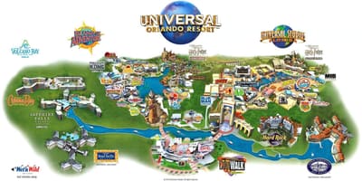 რუკა უნივერსალური Orlando
