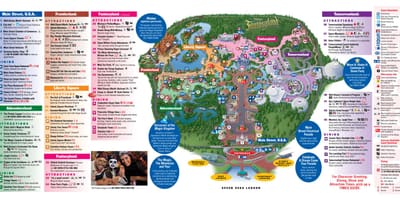 Disney World map ჯადოსნური სამეფო