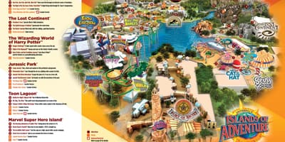 Universal Studios რუკა ჰარი პოტერი