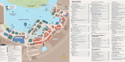 რუკა Disney springs